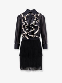 Elisabetta Franchi Women's Viscose Dress Black