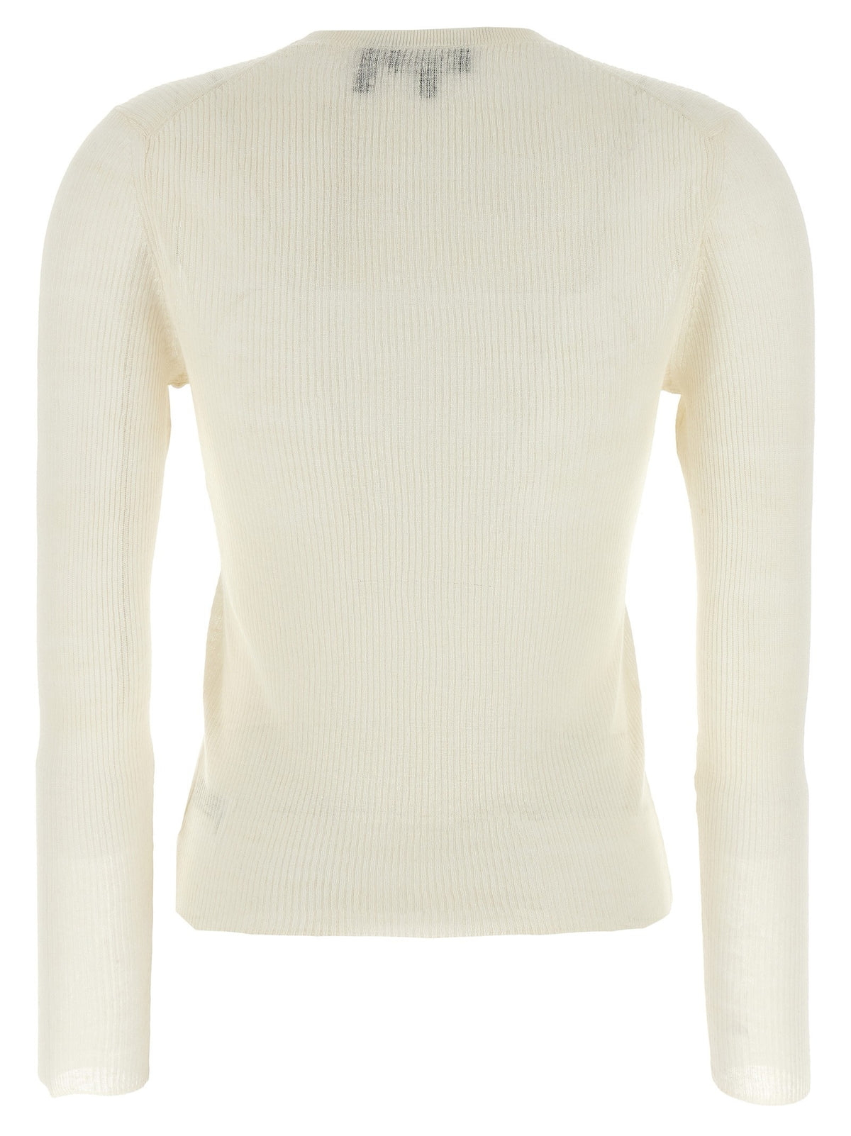 Theory Viscose Linen Sweater White