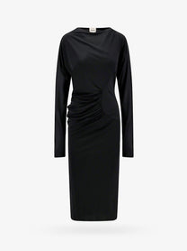 Khaite Women's Viscose Long Dress Black