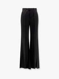Balenciaga Women's Viscose Trousers Black