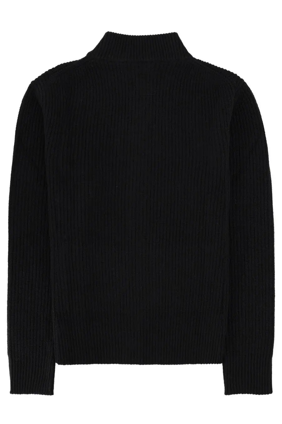 Vivienne westwood men’s black ribbed knit turtleneck sweater made from fisherman jersey fabric