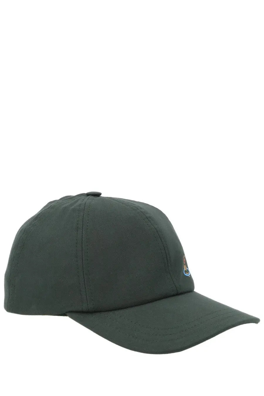 Vivienne Westwood women’s dark green baseball cap with small embroidered logo on front perfect for casual wear