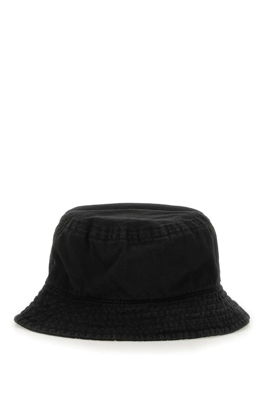 Vivienne Westwood women’s black bucket hat with slightly textured fabric and a soft rounded brim