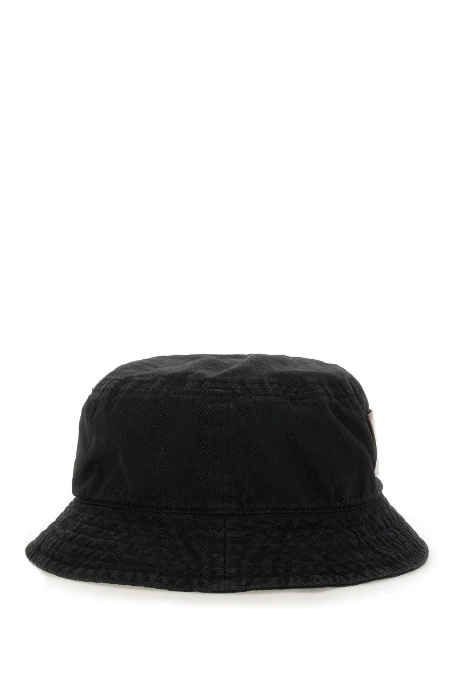 Vivienne Westwood women’s black bucket hat with slightly textured fabric and subtle stitching details