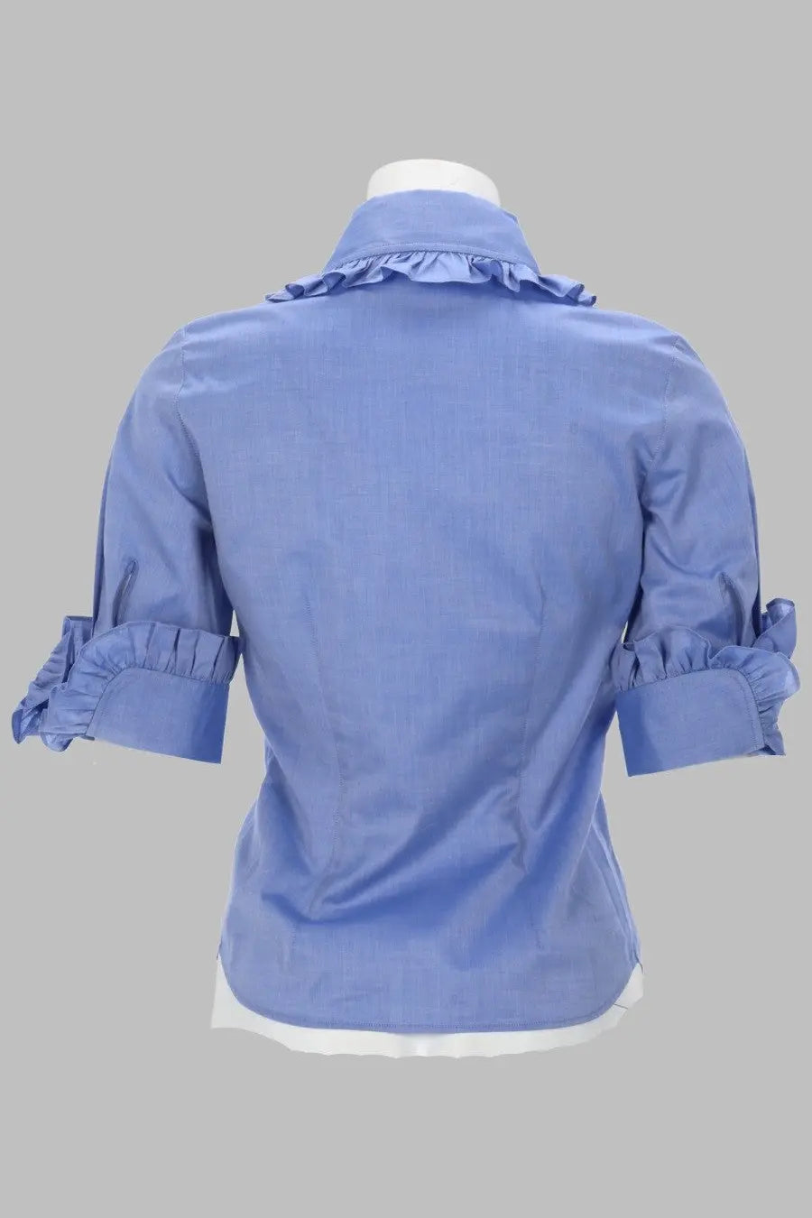 Vivienne Westwood Women's Camicia Toulouse Frill Blue