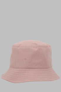 Vivienne Westwood women’s soft pink bucket hat with textured fabric and subtle stitching details