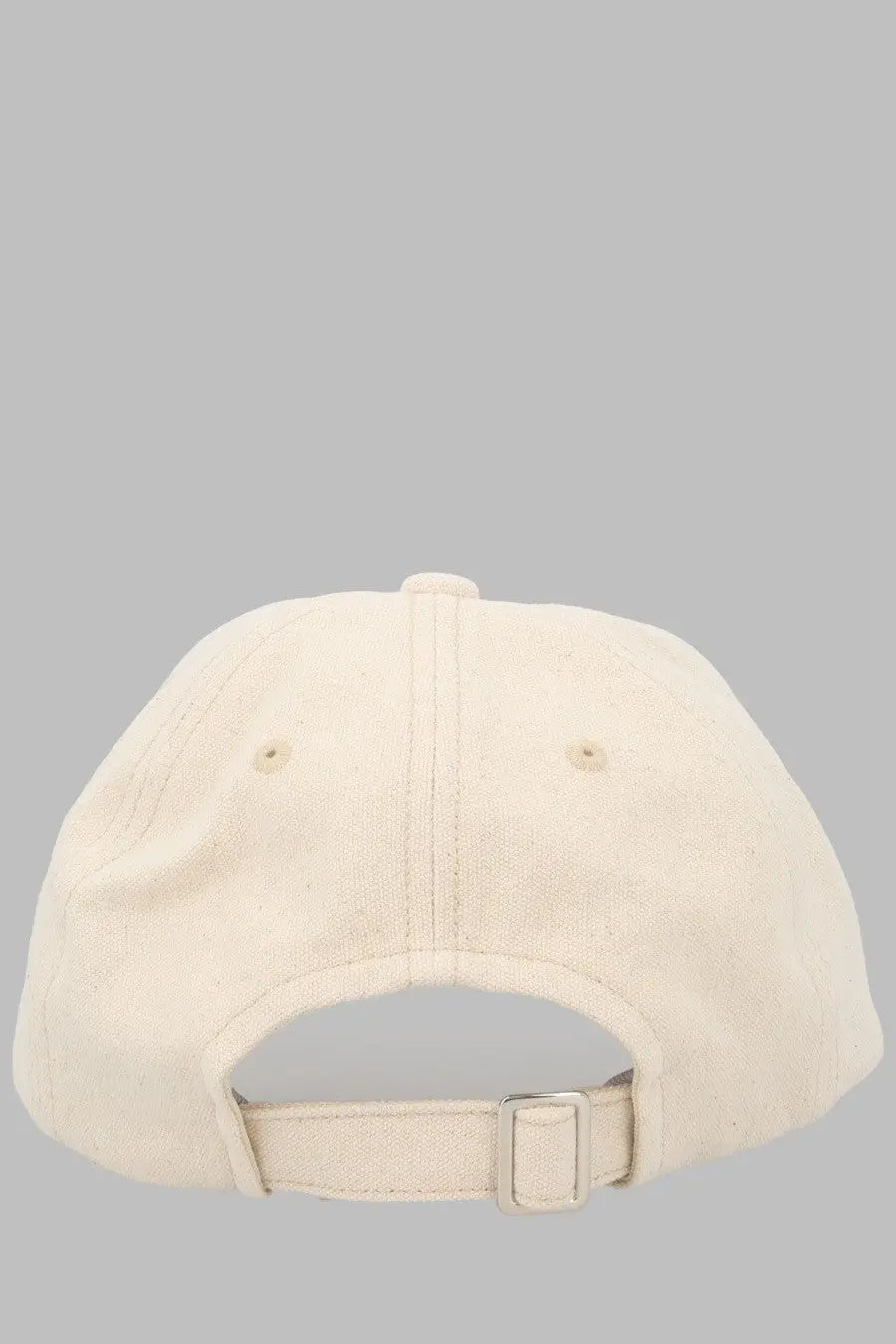 Off-white canvas vivienne westwood women’s baseball cap with adjustable strap and silver-toned buckle in beige
