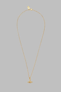 Vivienne Westwood women’s gold-toned chain necklace with a small round pendant featuring a classic design