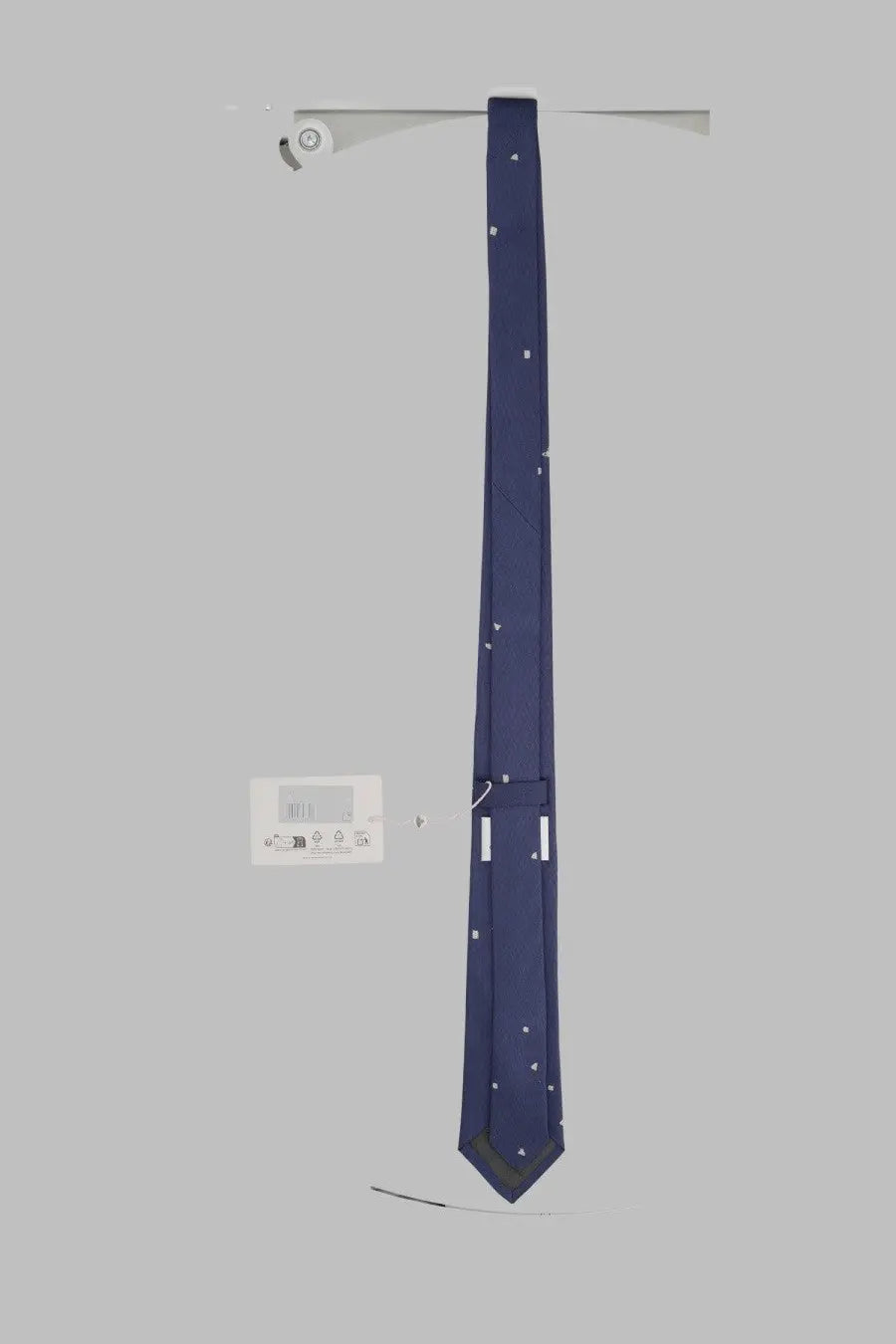 Vivienne westwood womens cravatta navy blue silk tie with subtle white dot pattern
