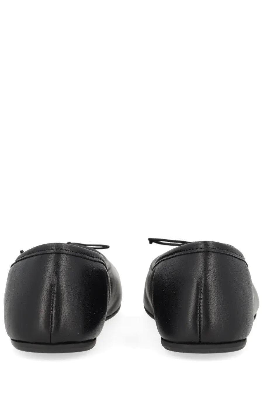 Vivienne Westwood women’s dancer brigitte black leather ballet flats with sleek minimalist design and subtle stitching details