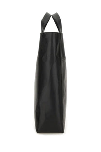 Black glossy leather Vivienne Westwood women’s medium Sarah tote bag with structured handles