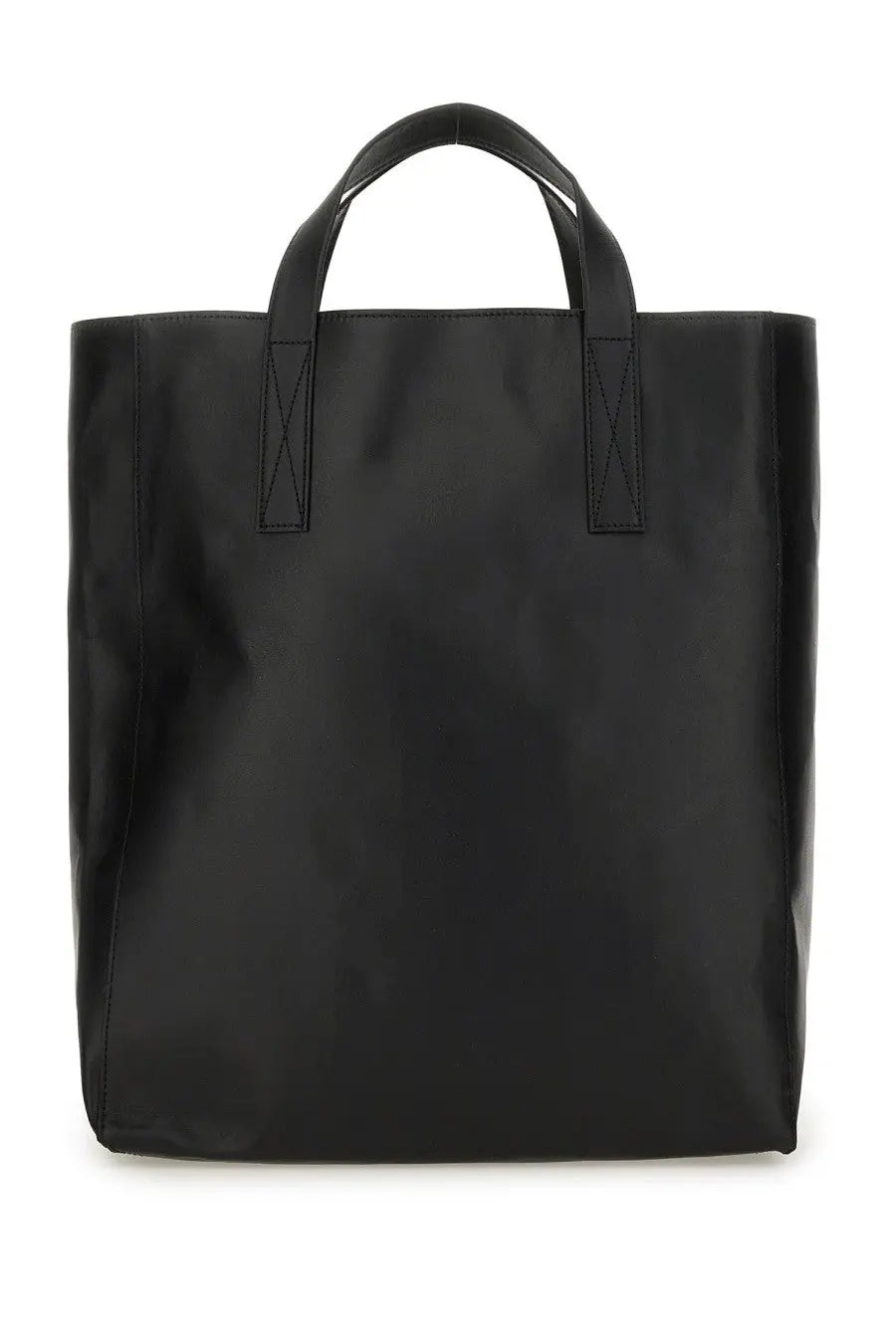 Black nylon vivienne westwood medium sarah tote bag with reinforced handles and subtle stitching details