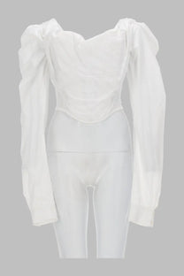 Vivienne Westwood Women's Top Corsetto Sunday White