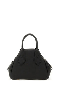 Vivienne Westwood women’s Yasmine mini bag black leather with structured dome shape and top handles