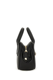Vivienne Westwood women’s yasmine mini bag black leather with gold-tone zipper and circular metal clasp