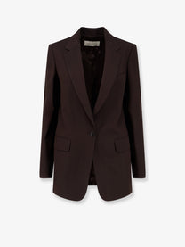 Dries Van Noten Women's Voles Striped Viscose Blazer Brown
