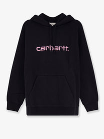 Carhartt Wip Women's Hooded Carhartt Cotton Blend Sweatshirt Black