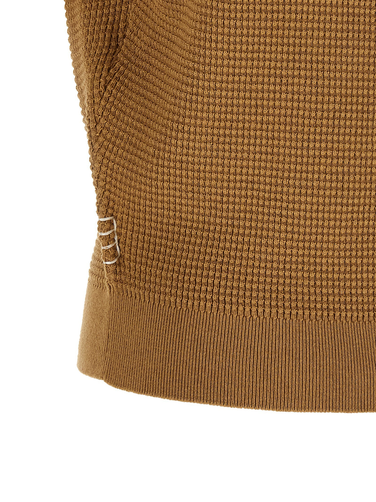 JW Anderson Waffle Stitch Polo Shirt Beige, view 4