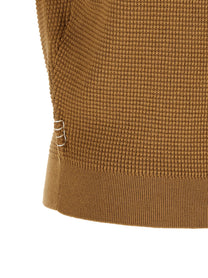 JW Anderson Waffle Stitch Polo Shirt Beige, view 4