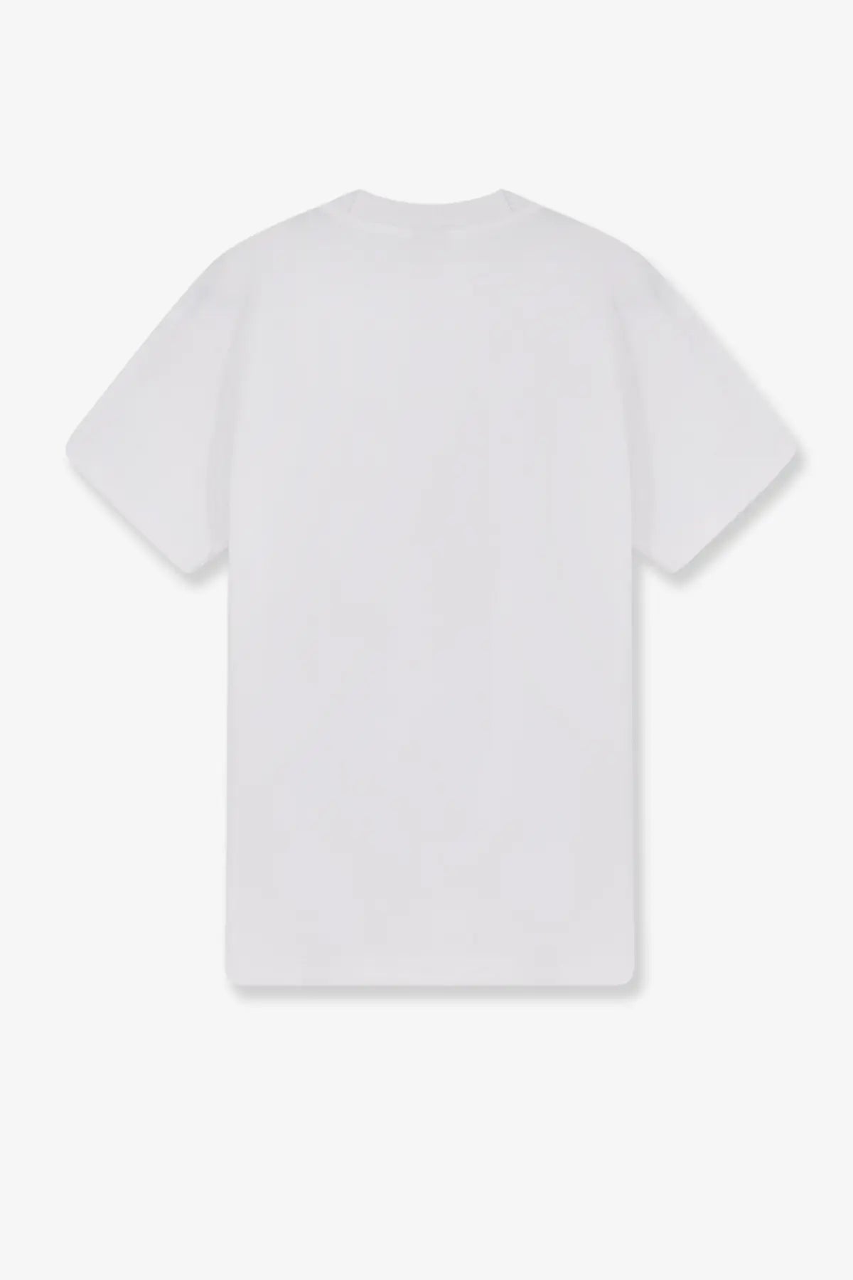 White cotton t-shirt walk in paris men’s cotton shirt with simple crew neck and short sleeves