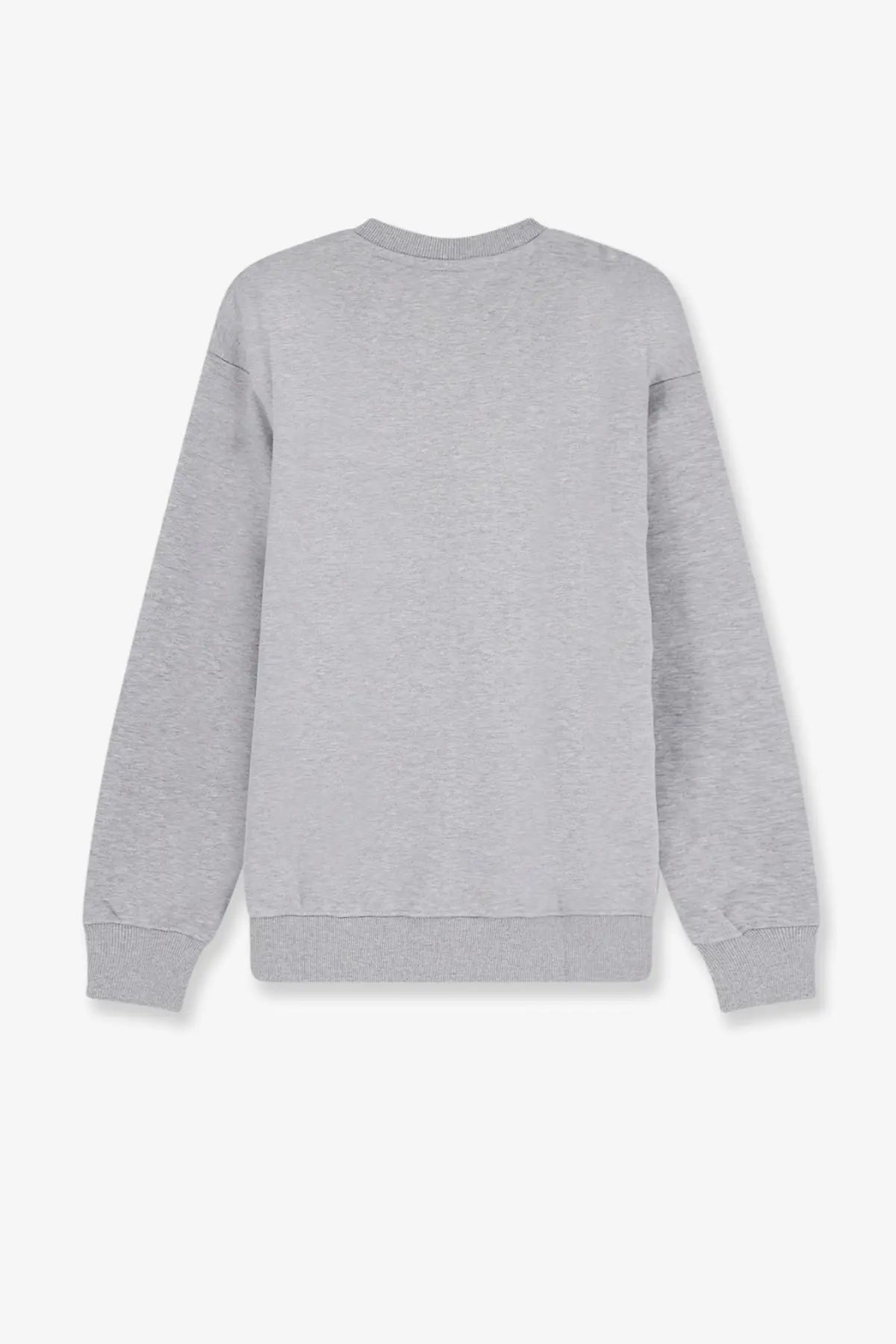 A heather gray walk in paris men’s cotton sweatshirt with ribbed cuffs and hem long sleeved design