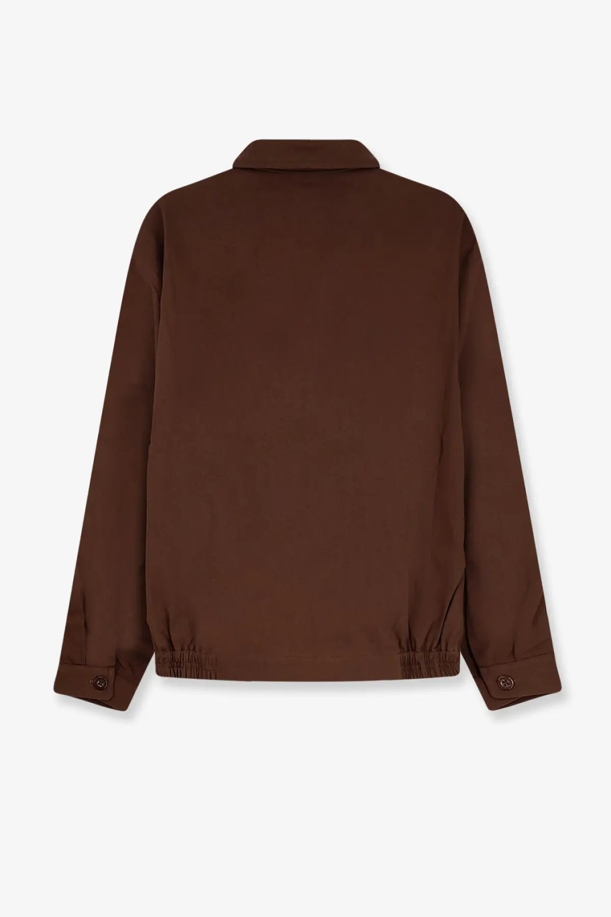 Brown walk in paris men’s heritage cotton utility jacket with classic collar and elastic cuffs