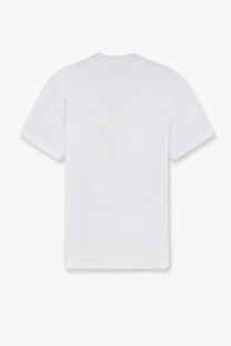 White cotton t-shirt from walk in paris mens the japan collection with crew neck and short sleeves
