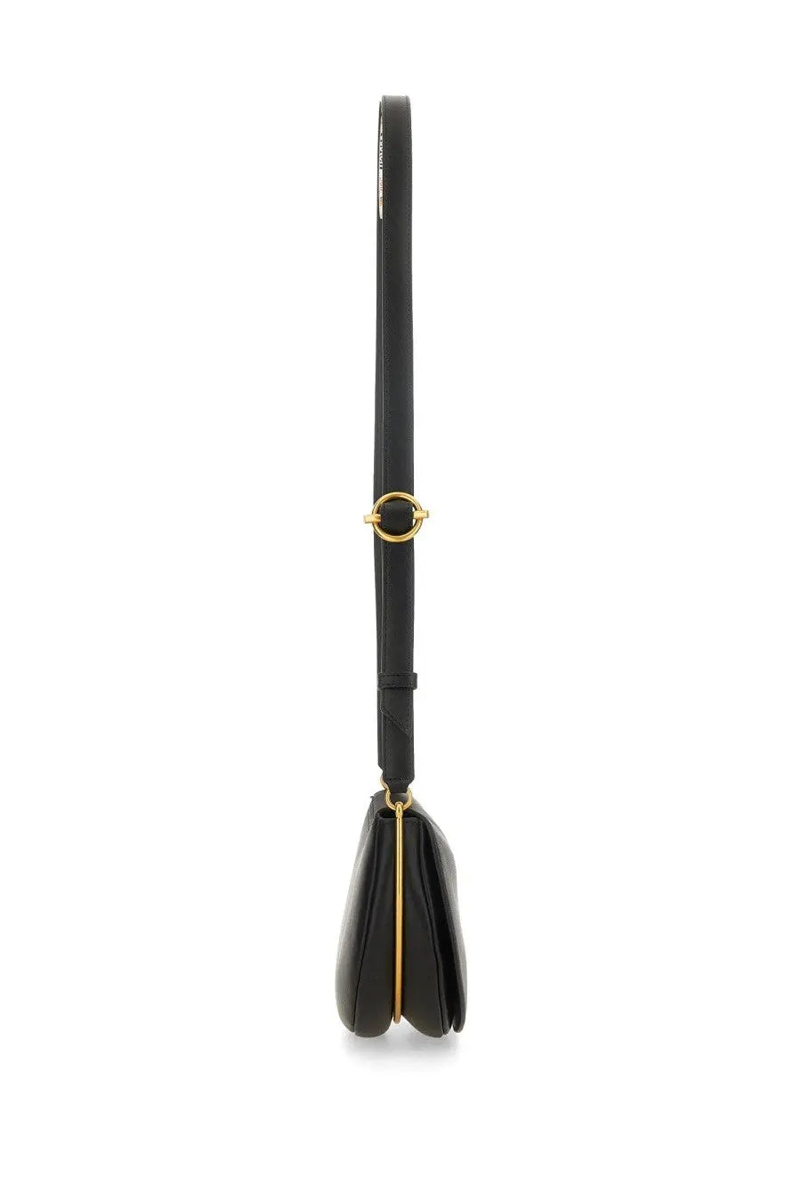 Wandler women’s Kate bag black is a black leather crossbody bag with gold-tone hardware and a minimalist design