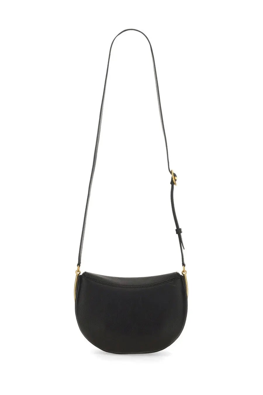 Wandler women’s kate bag black black leather crossbody with gold-tone hardware and curved minimalist design
