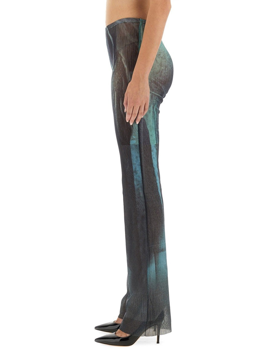 Jean Paul Gaultier Women's Water Mesh Pants Blue