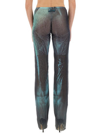 Jean Paul Gaultier Women's Water Mesh Pants Blue
