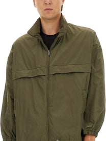 Saint Laurent Men's Water Repellent Jacket Green