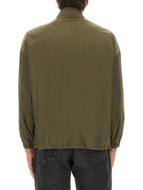 Saint Laurent Men's Water Repellent Jacket Green