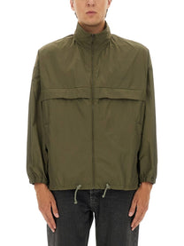 Saint Laurent Men's Water Repellent Jacket Green