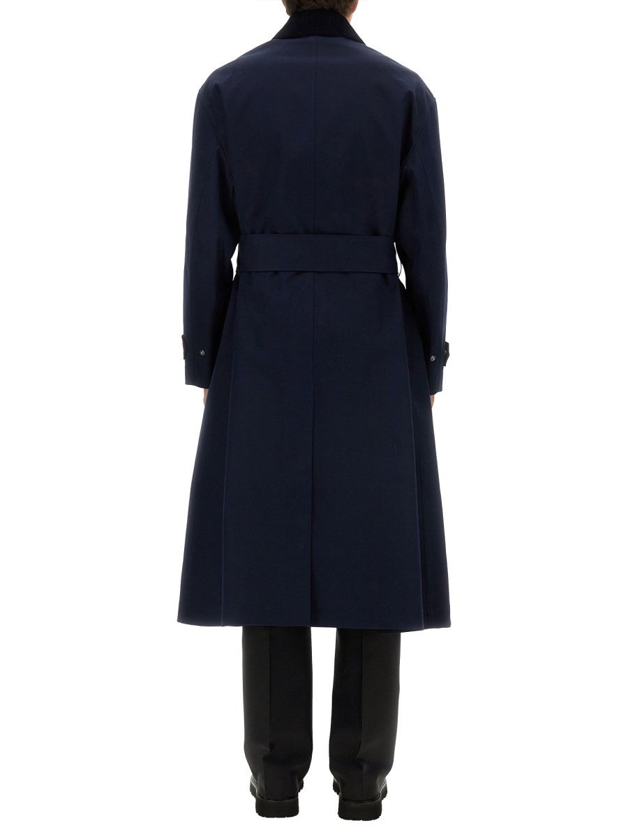 Ami Paris Unisex Waterproof Coat Blue