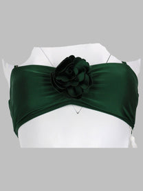 Zimmermann Women's Waverly Flower Bandeau Bra Green