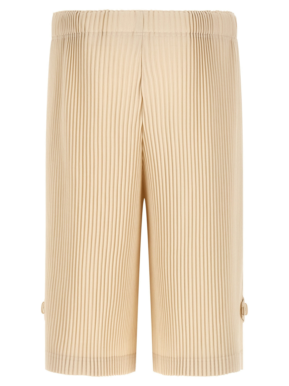 Homme Plissé Issey Miyake Wear or Wrap Bermuda Shorts Beige