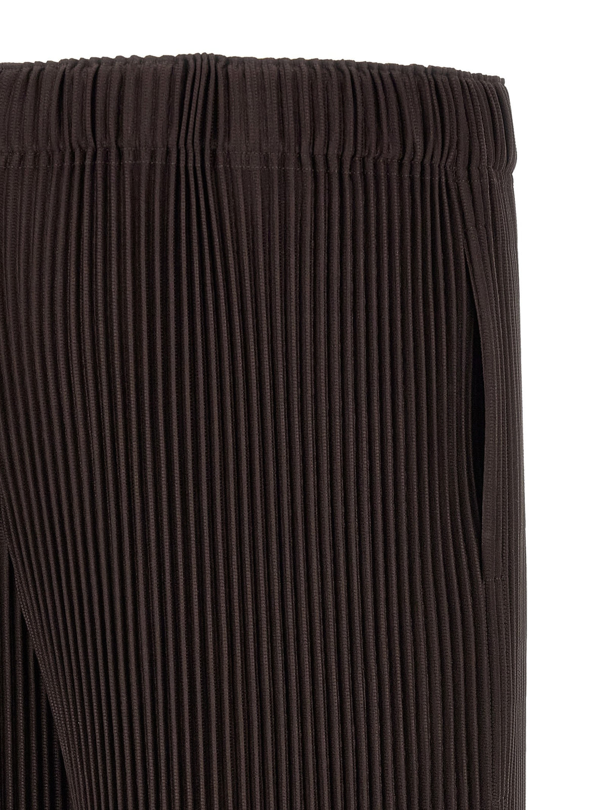 Homme Plissé Issey Miyake Wear or Wrap Bermuda Shorts Brown
