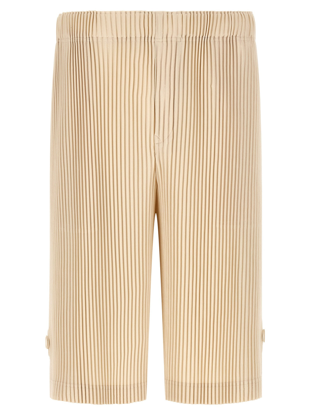 Homme Plissé Issey Miyake Wear or Wrap Bermuda Shorts Beige
