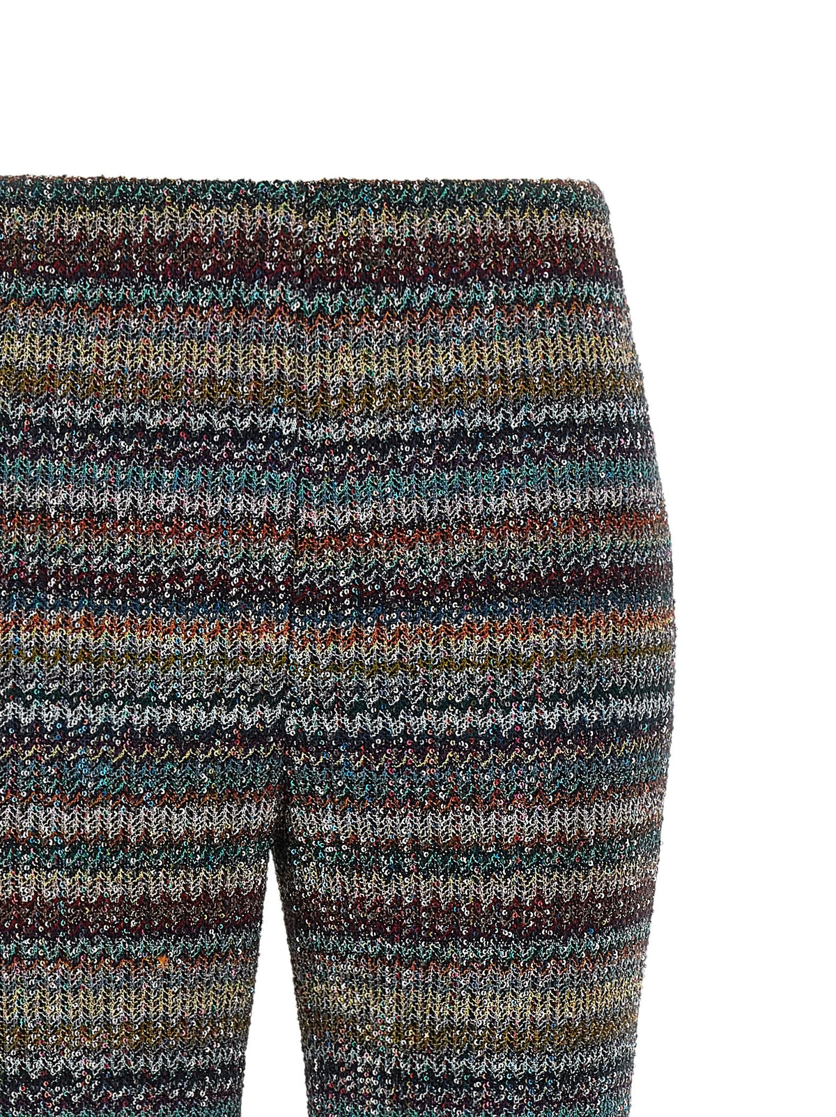 Missoni Weaved Greek Pattern Pants Gold