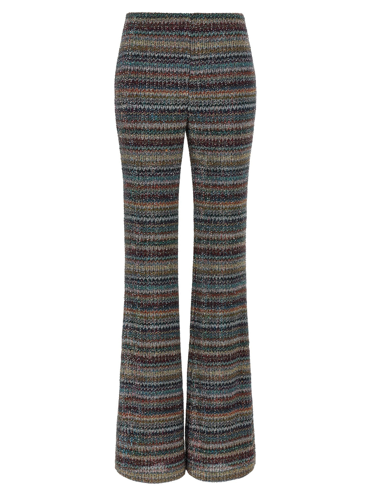 Missoni Weaved Greek Pattern Pants Gold