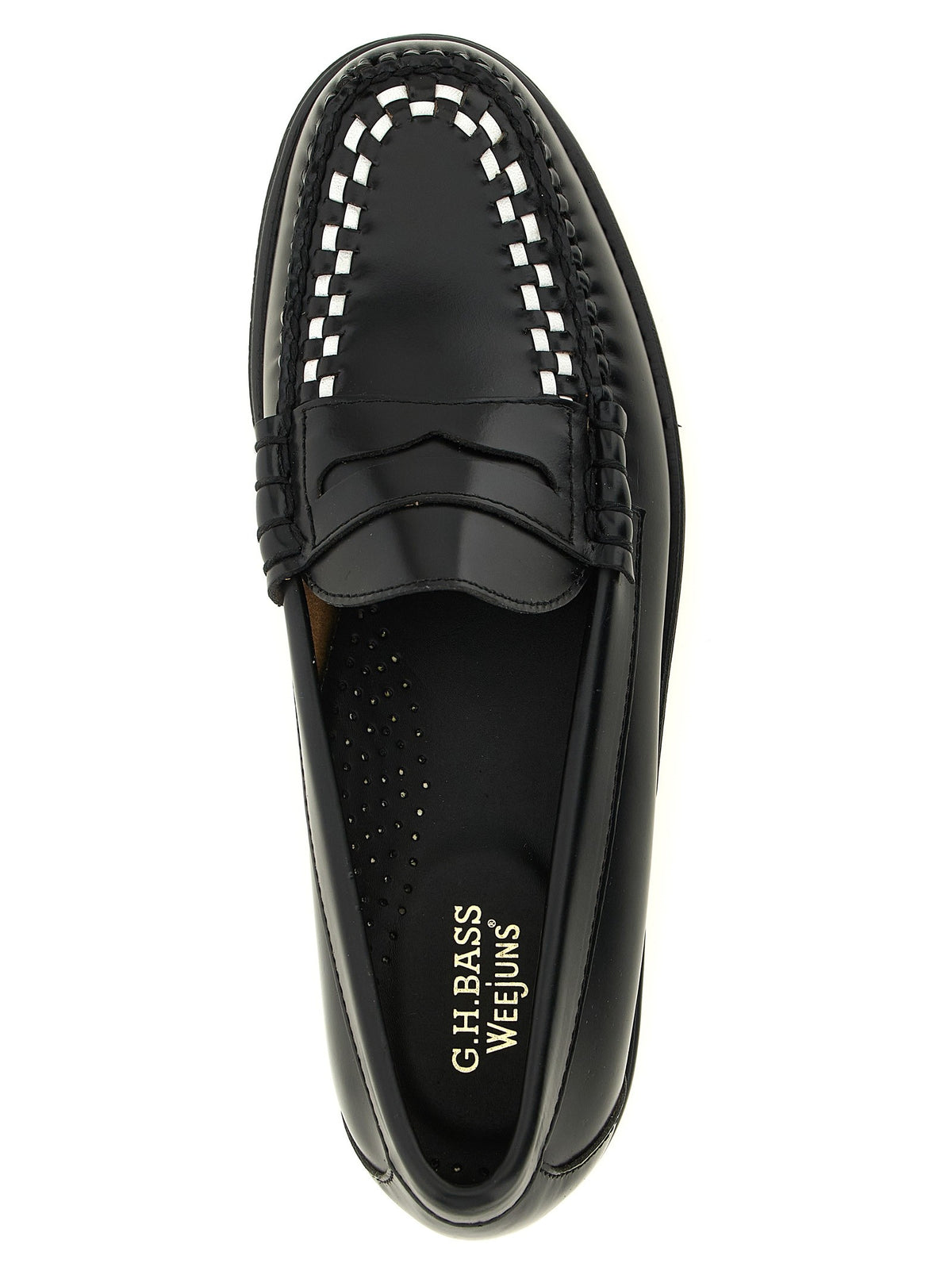 G.H. BASS Weejuns Larson Weave Loafers White