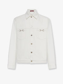 Gucci Men's White Denim Jacket White
