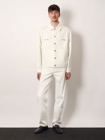 Gucci Men's Morsetto Jacket White