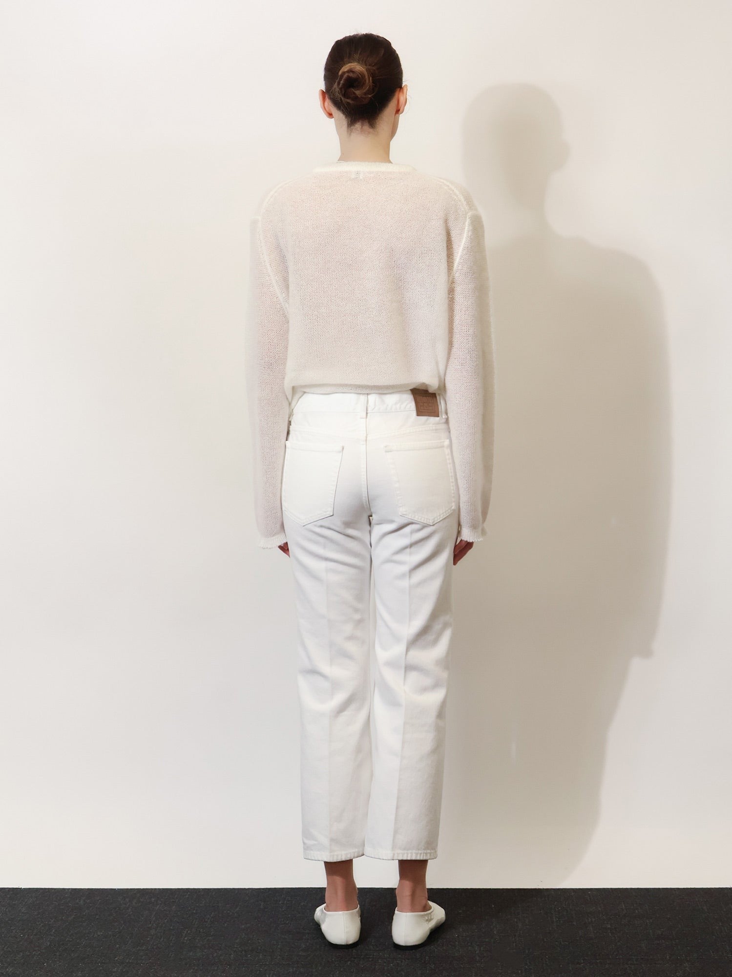 Toteme Women's White Denim Trousers White