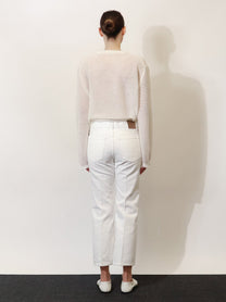 Toteme Women's White Denim Trousers White