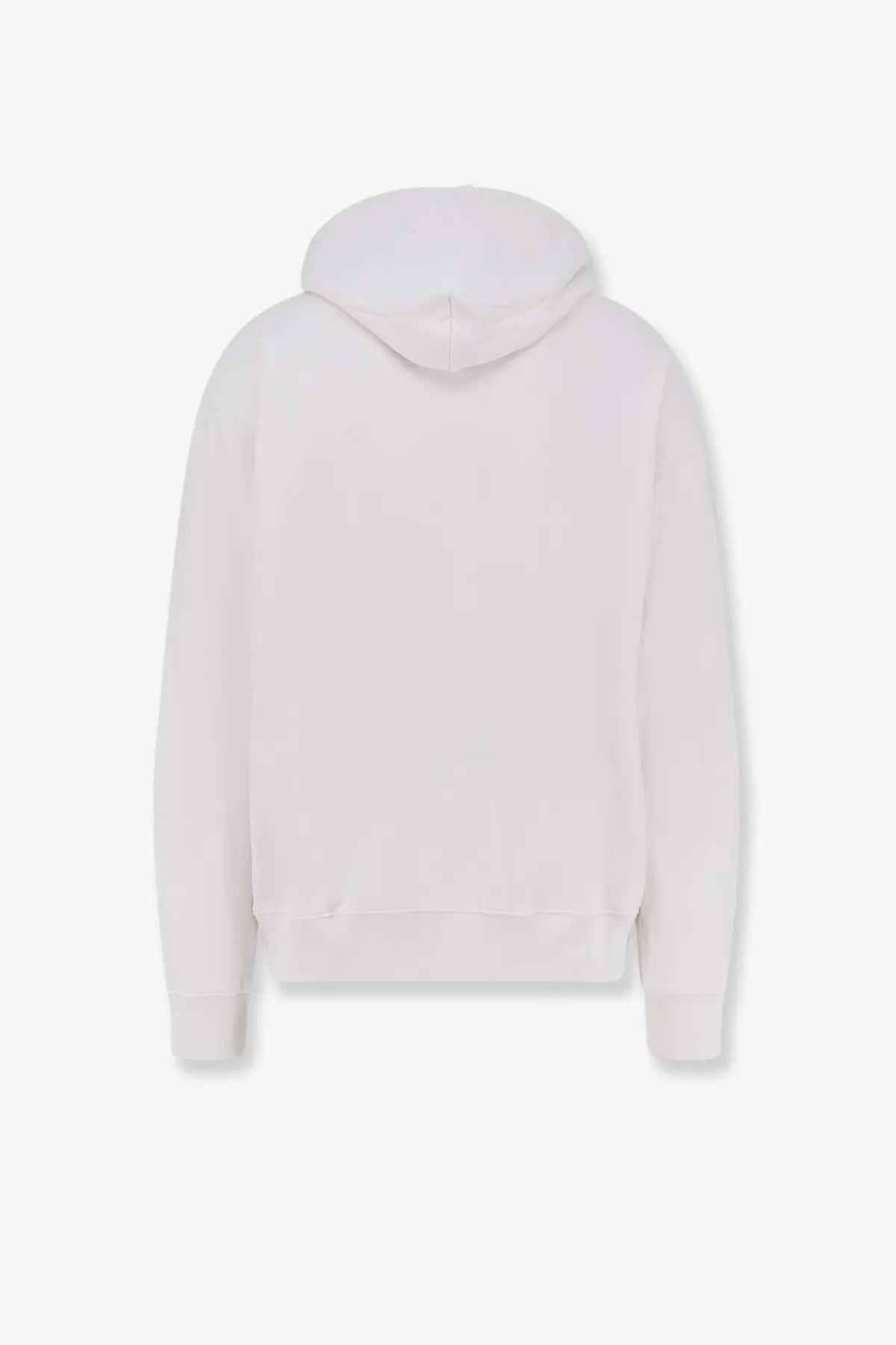 Off-White men’s white cotton sweatshirt with a soft minimalist design and ribbed cuffs