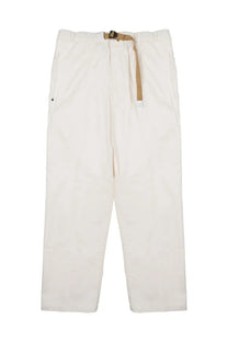 Cream-colored white sand men’s pantalone in cotone con cintura white relaxed-fit trousers with drawstring waistband and side pockets