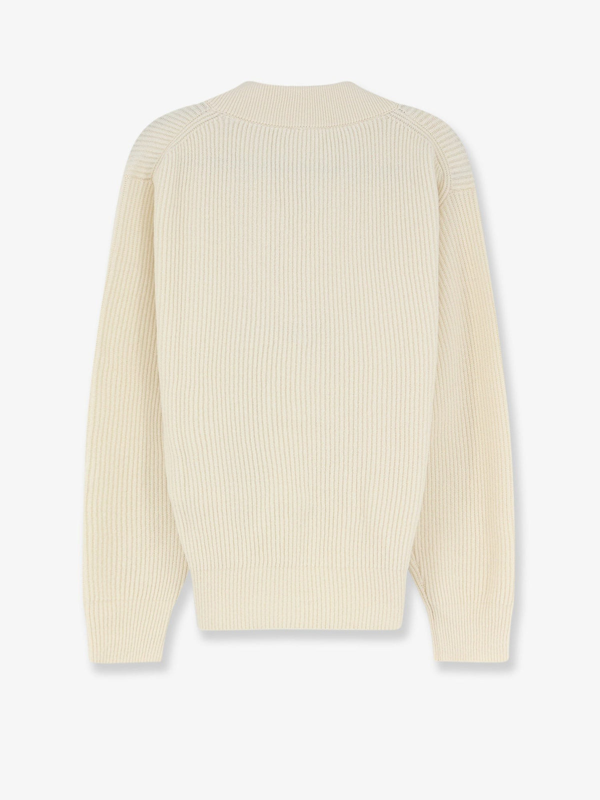 Dior Women's White Wool and Cashmere Ribbed Sweater White