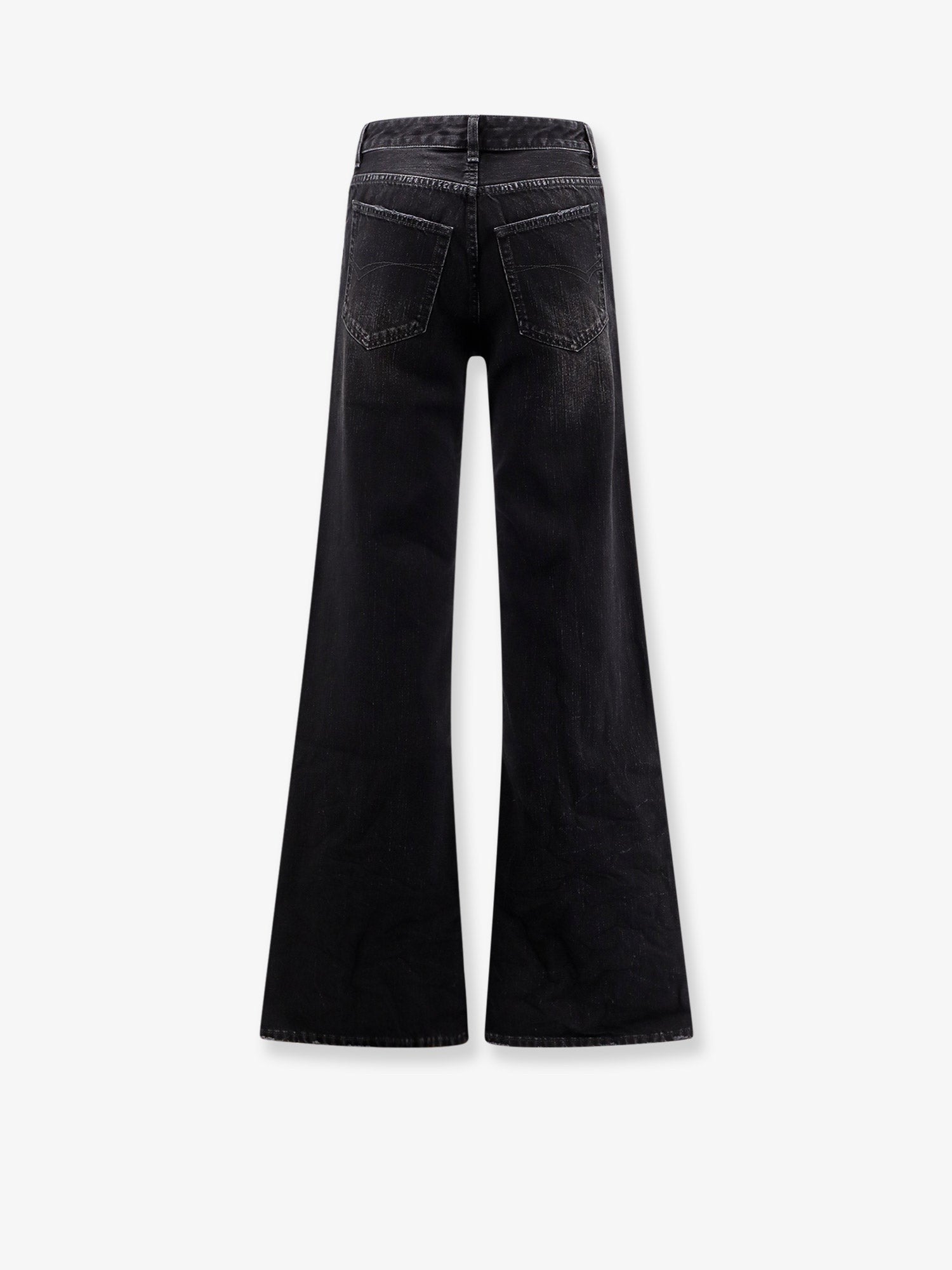 Balenciaga Women's Wide Leg Jeans Black